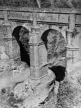 Acueducto de San Telmo. Puente sobre el Arroyo Hondo